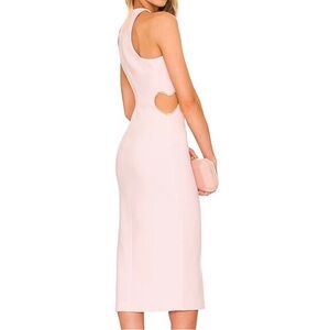 LIKELY Kiona Midi Dress in Rose Shadow Pink 2
